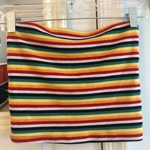 stripped tube top